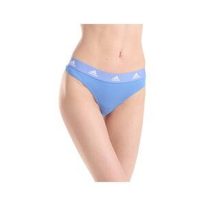 adidas Women's Underwear Rib 2x2 Thong, Blue Fusion, Medium